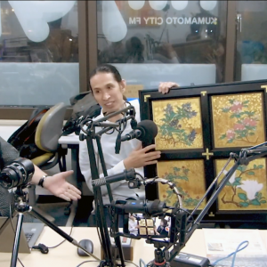 熊本の文化財保護に励まれているNPOくまもと文化財プロジェクトの大塚様ご夫妻をお迎えしてのお話。